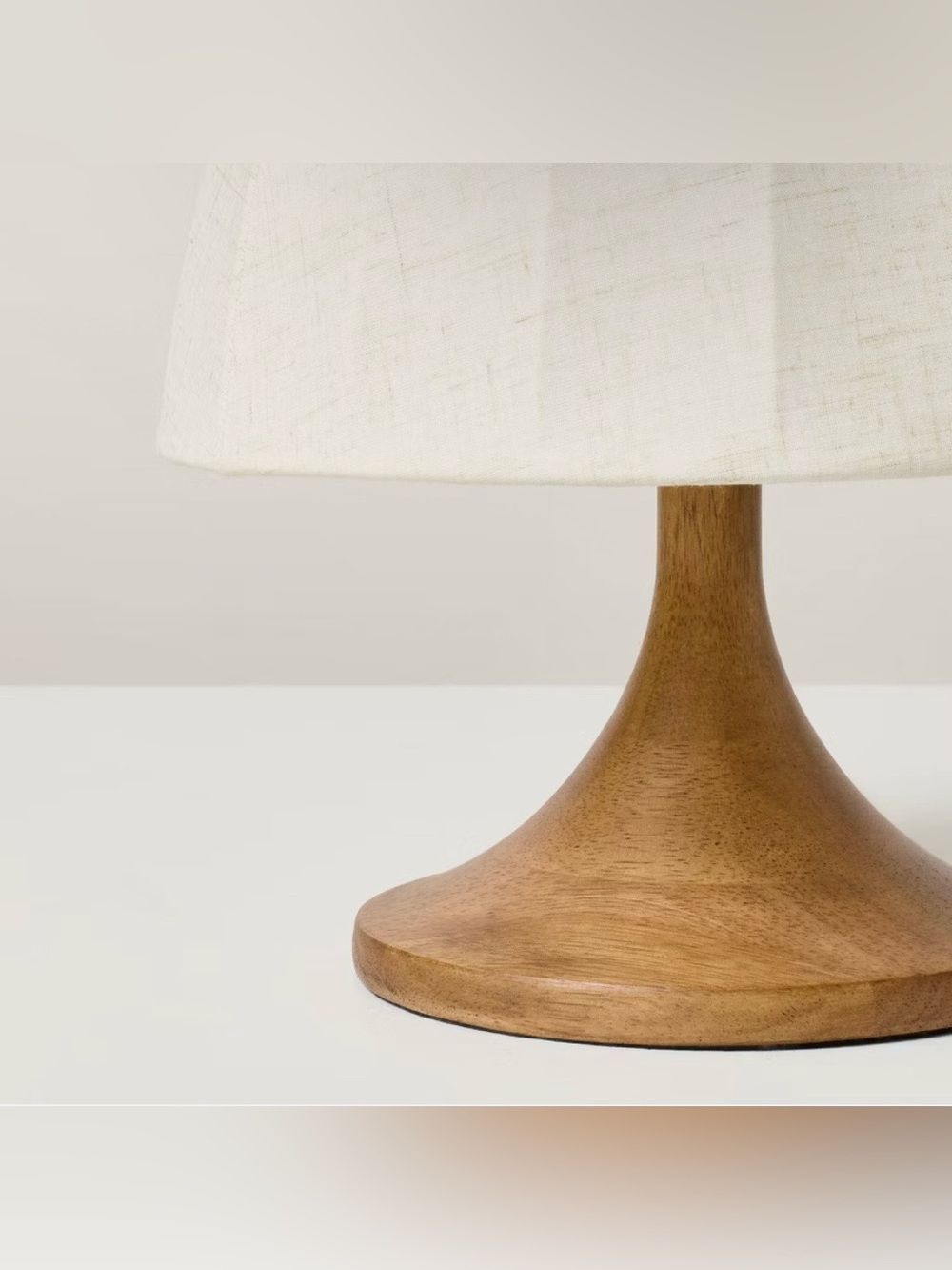 Wood Trumpeted Table Lamp - Hearth & Hand with Magnolia - Picture 4 of 6